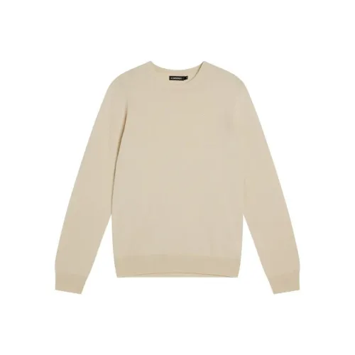 J.Lindeberg Lyle Merino Crew Neck Sweater Men's Oyster Gray