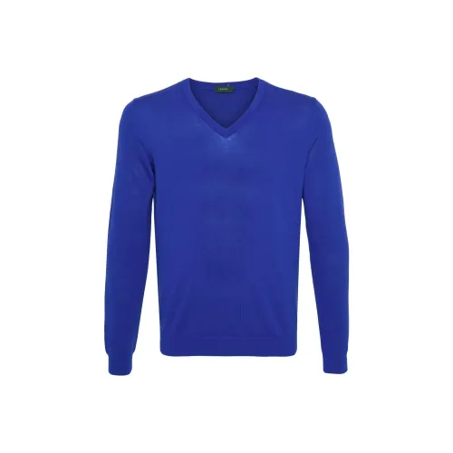 Zanone SS24 Трикотаж Мужской Королевский Синий