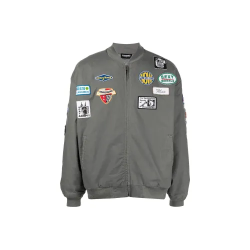 PLEASURES SS22 Куртка Мужская Серого цвета