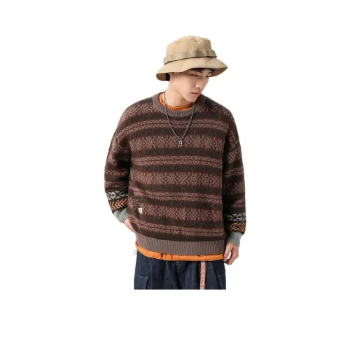 GOLDLION G+ Свитер Мужской Коричневый