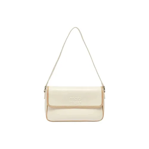 Three Blessings ПУ (полиуретан) Сумка через плечо Сумка на плечо Средняя Женская Айвори Белый Черный