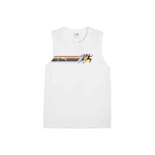 PUMA LOVE Марафон Белый Мужские Майки