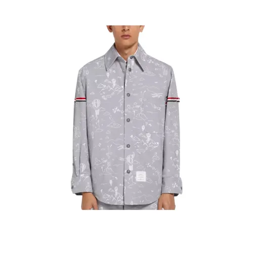 THOM BROWNE Серый Мужской Куртки