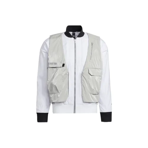 Adidas X Transformers Co Брендированная Серия Куртки и Пальто Унисекс Серый