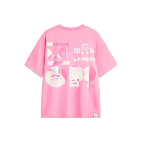 LINING Sports Life Collection T-Shirt Унисекс Oleander Powder