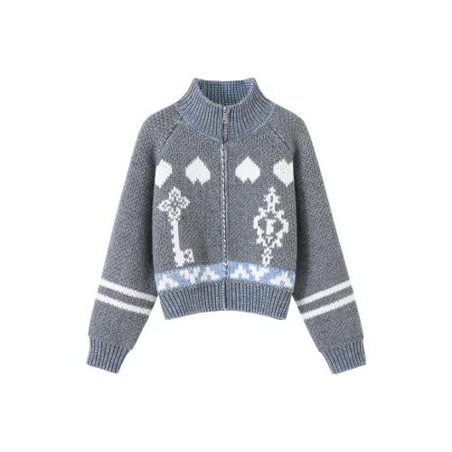 CONP Серый Синий Унисекс Свитера