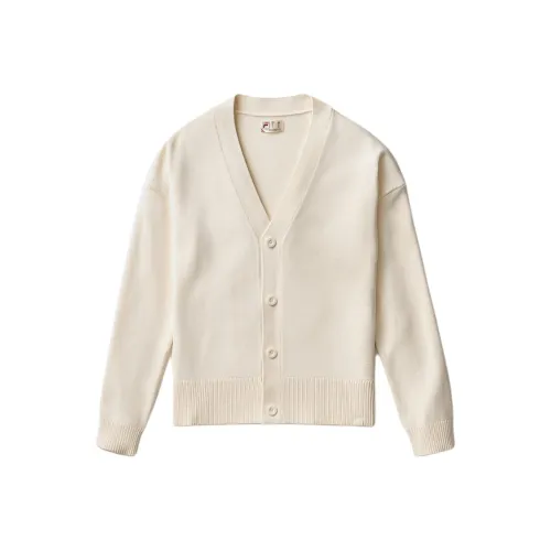 FILA Baseline FW24 Кардиган Трикотаж Унисекс Гардения