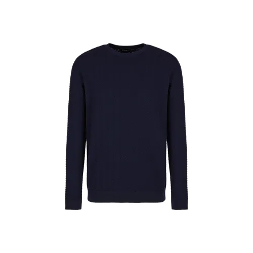 GIORGIO ARMANI FW24 Свитер Мужской Синий