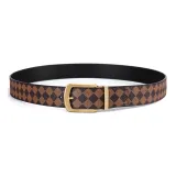 Золотая пряжка, коричневый ремешок