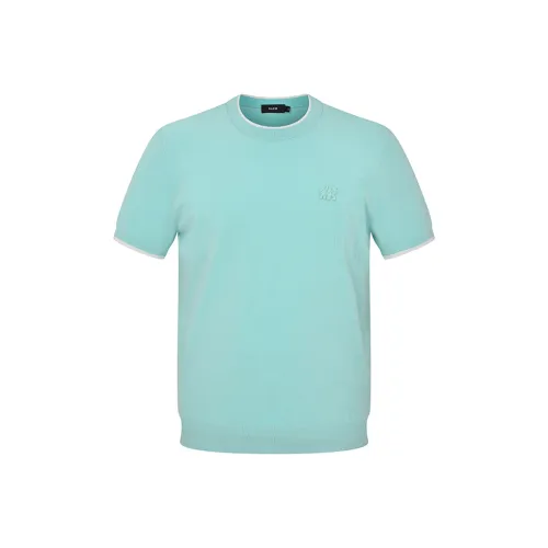 RARE Короткий рукав Трикотаж Мужской Мятно-зеленый