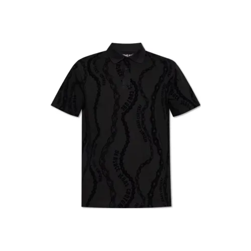 VERSACE JEANS COUTURE Поло Мужское Черное