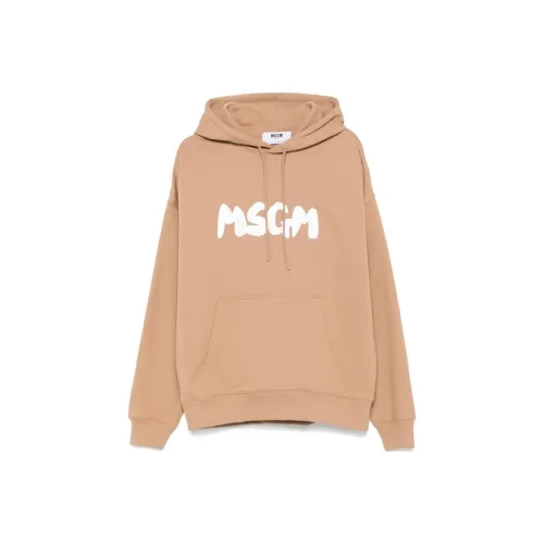 MSGM Верблюжий Коричневый Мужские Свитшоты