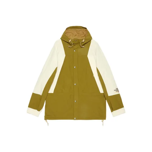 GUCCI X The North Face SS22 Куртки и Пальто Мужской Темно-зеленый Бежевый
