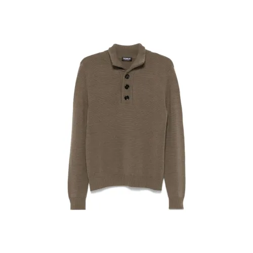 Dondup FW24 Трикотаж Мужской Оливково-зеленый