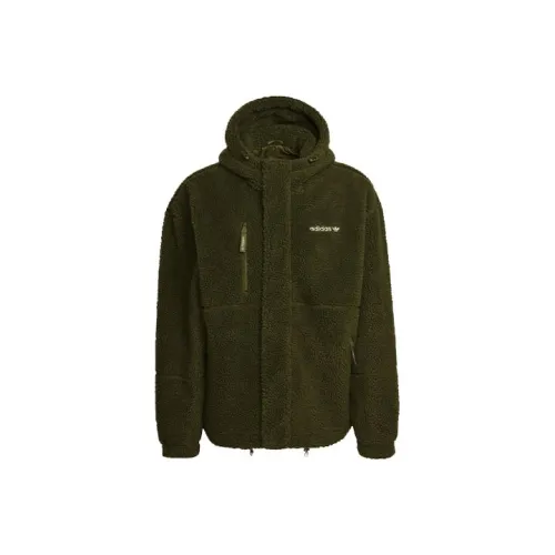 Adidas Originals Trefoil Куртки и Пальто Мужской Темно-оливково-зеленый