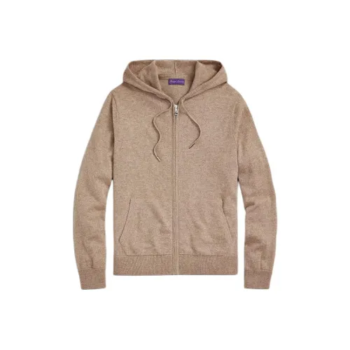 Ralph Lauren Purple Label Шерсть Кашемир С капюшоном Полностью застегиваемый свитер Мужской Хаки