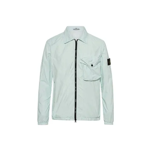Stone Island Мятно-зеленый Мужской Куртки