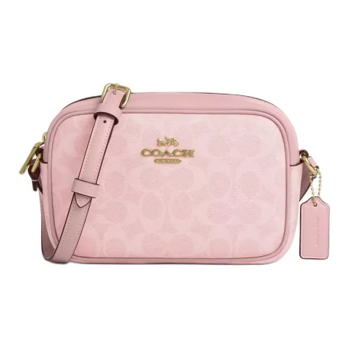 COACH Jamie Кожа Camera Сумка Плечевая сумка Мини Женская Розовая