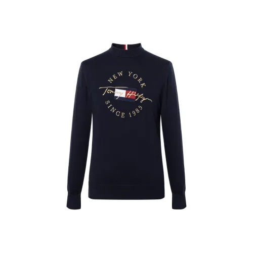 Tommy Hilfiger Темно-синие мужские свитеры