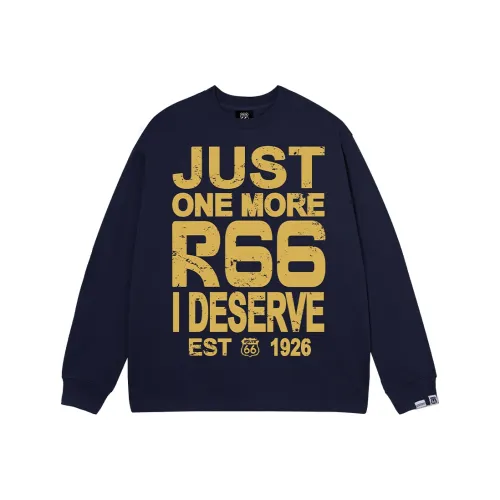 66ROUTE 66 Свитшот Унисекс Темно-синий