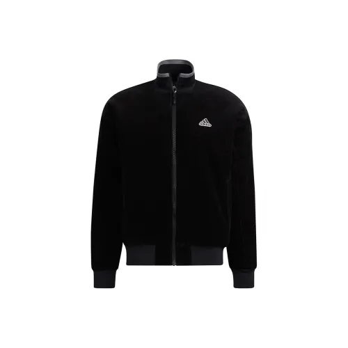 Adidas Вельвет Куртка Мужская Черная