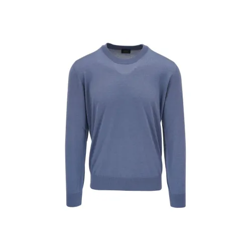 BRIONI SS24 Трикотаж Мужской Стальной Синий