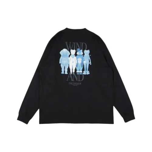 WIND AND SEA X FINAL FANTASY XIV SS25 T-Shirt Унисекс Черный