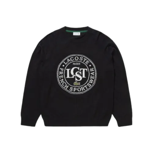 Свитеры для мужчин черного цвета в сотрудничестве с LACOSTE