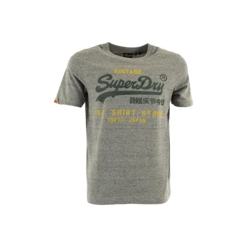 SUPERDRY Серый Мужской T-Рубашки