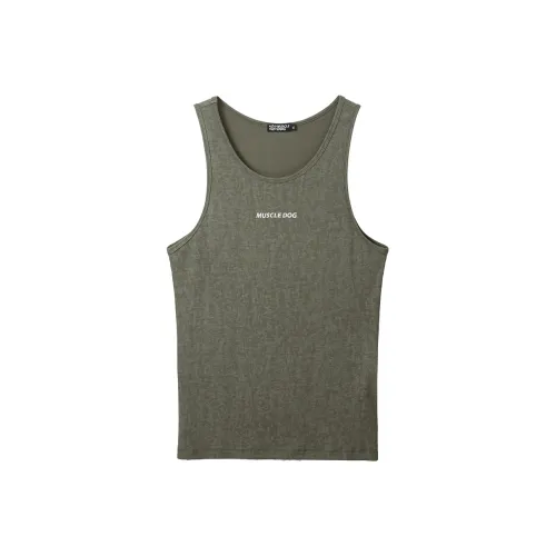 Muscle Dog Майка Мужская Армейская Зеленая