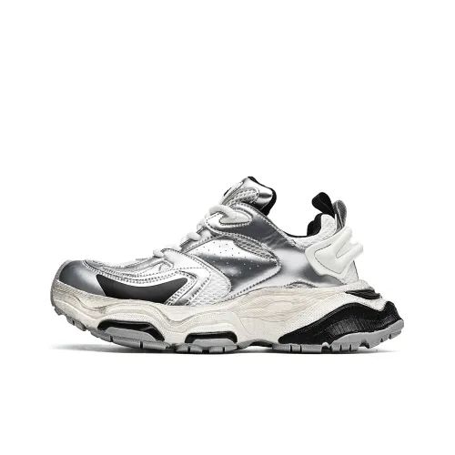 ORD Толстая подошва Низкий верх Серебряный Мужской