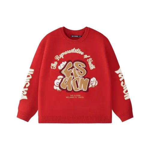 FILA FUSION FW24 Свитер Унисекс Красный