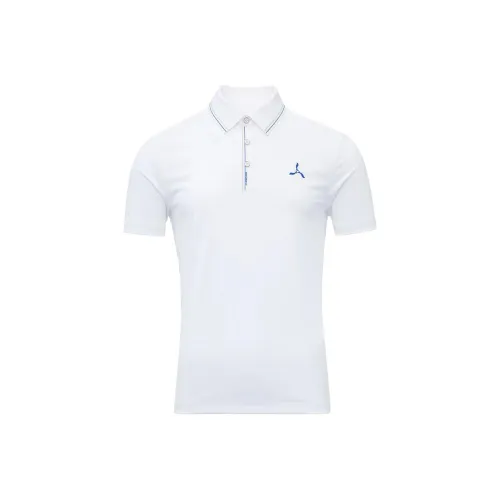 LI NING 1990 Polo Мужской Стандартный Белый