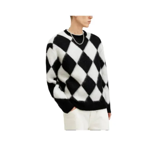 ALLSAINTS Свитер Мужской Черный Белый