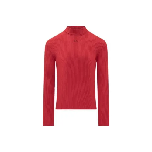 COURREGES Red Men's Sweaters COURREGES Красные Мужские Свитера