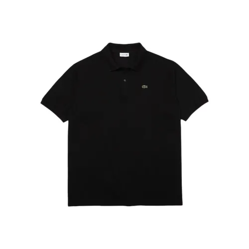 LACOSTE Collaboration Мужская Поло Рубашка Черного Цвета