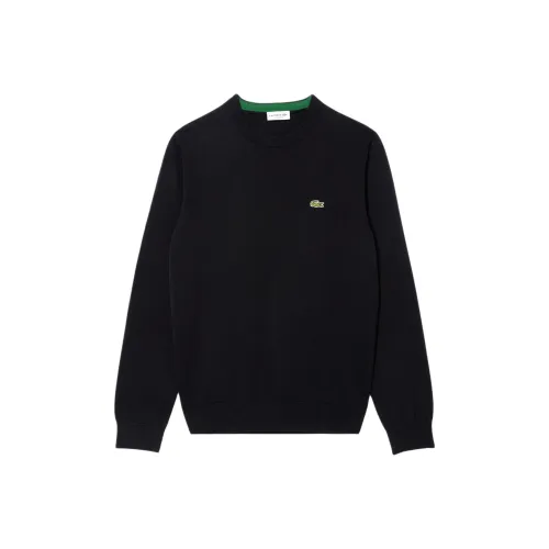 Свитеры для мужчин черного цвета в сотрудничестве с LACOSTE