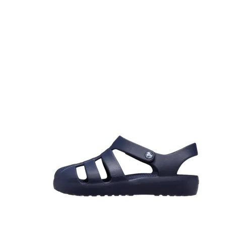 Crocs Устойчивые к истиранию Низкий Топ Сандалии Темно-синий Детский