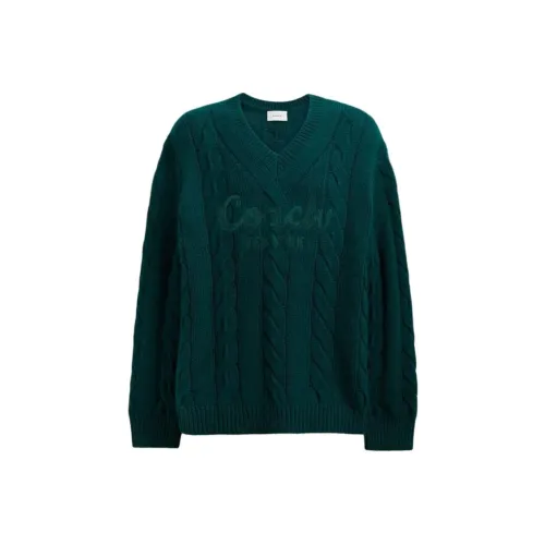 COACH Зеленый Унисекс Свитеры