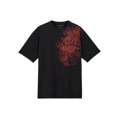 Y 3 x Y 3 LIANMINGKUAN JFA Co Брендированная Серия T Рубашка Унисекс Черный