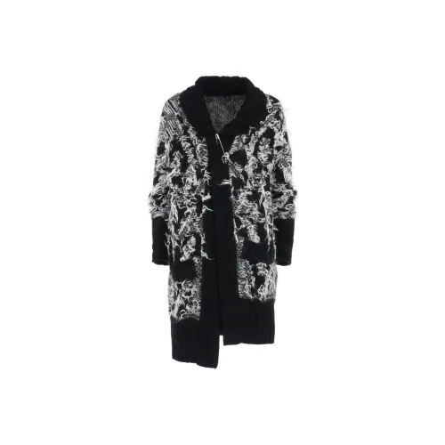 Yohji Yamamoto Черный Белый Унисекс Свитера