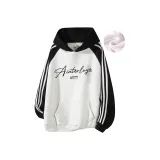 Белый, серый с черными рукавами [с флисовой подкладкой].