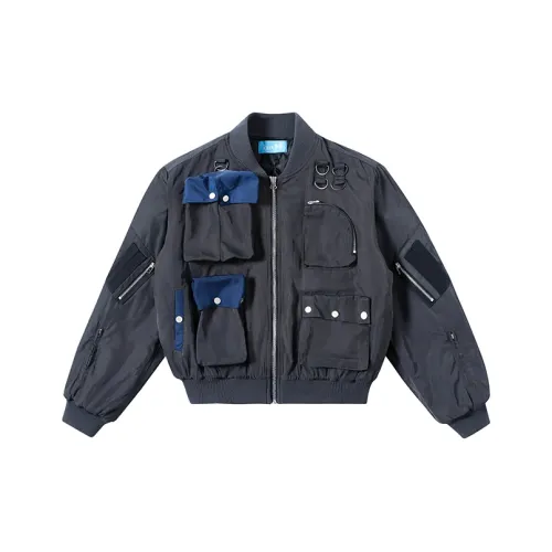 ATELIER BLEU Loose Fit Куртка Унисекс Темно-Серый