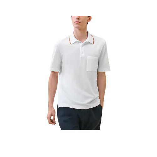 HERMES Белая Мужская Поло