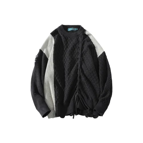 A SQUARE ROOT Свитер Унисекс Серый Черный