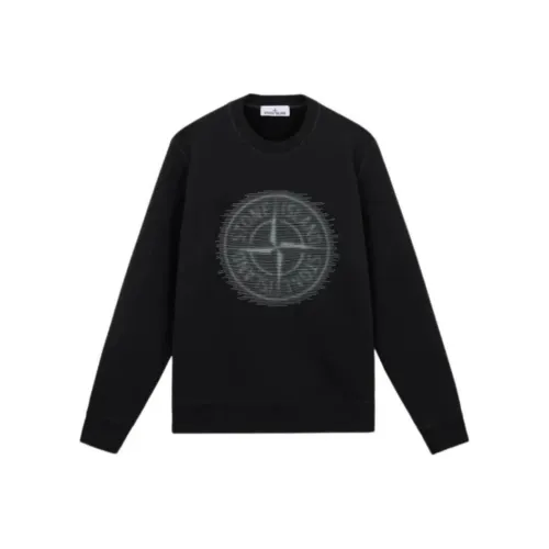 STONE ISLAND Свитшот Мужской Черный