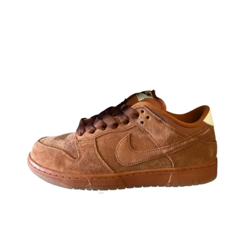 nike Dunk SB Slip Resistant Abrasion Resistant Низкий Топ Повседневная обувь Мужская Темно-умбровая