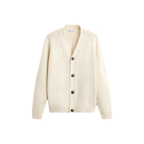 ZARA Белый Мужской Трикотаж