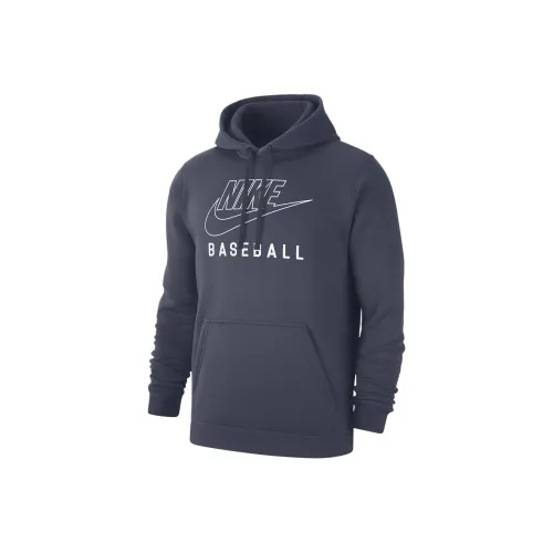 nike SwooshClub FW24 Флис Свитшот Мужской Грозовой Синий