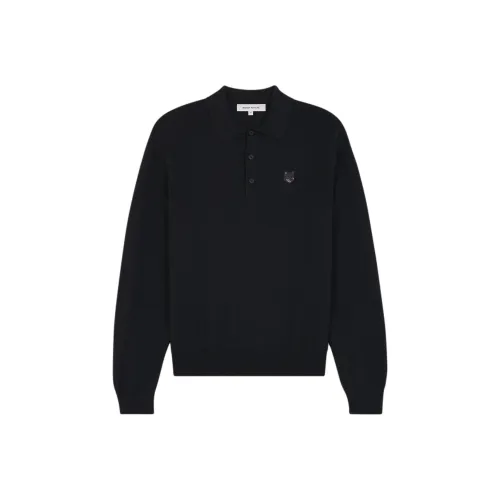 Maison Kitsune Мужские черные свитеры